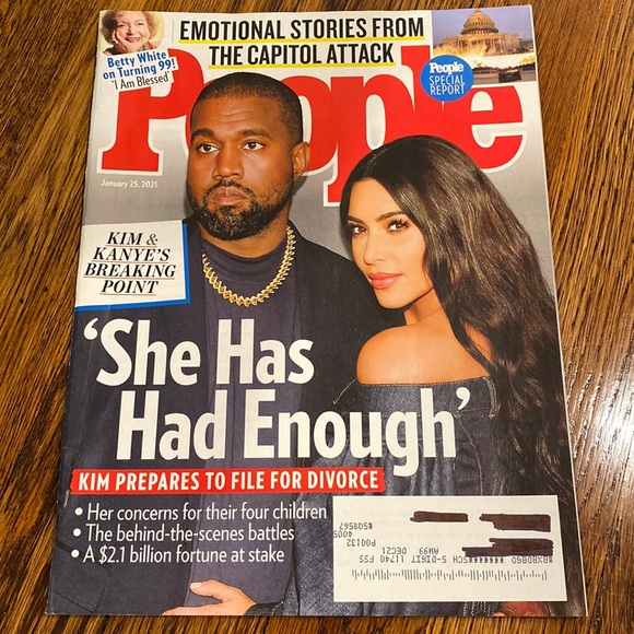 People Other - People Magazine - January 25 2021 - Kim Kardashian & Kanye West - Betty White